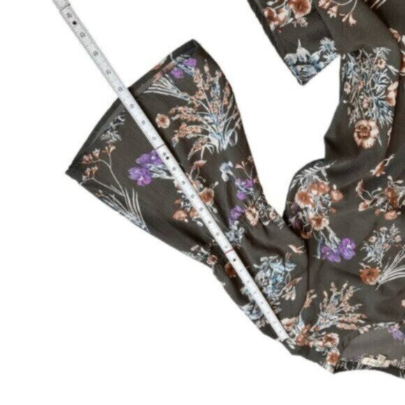 UMGEE| Dark Grey Floral Print Tunic Dress Size XL - Picture 12 of 12